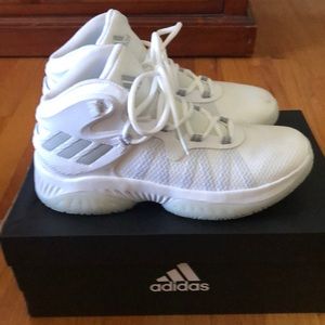 Adidas Explosive Bounce Basketball shoes.